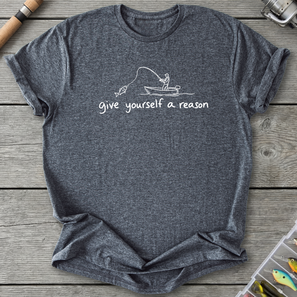 Give Yourself a Reason T-Shirt — Dark Heather | River Giants Club