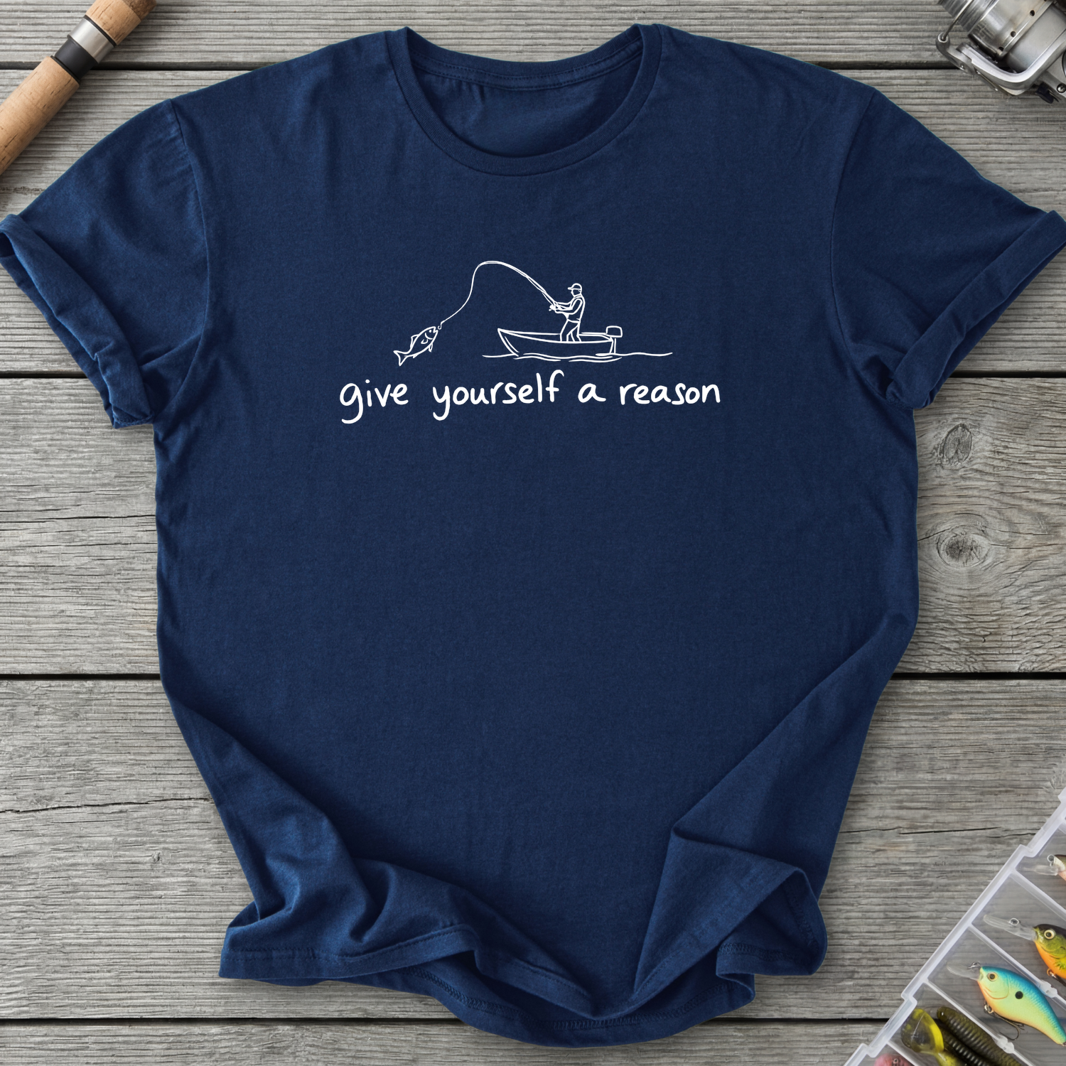 Give Yourself a Reason T-Shirt — Navy | River Giants Club