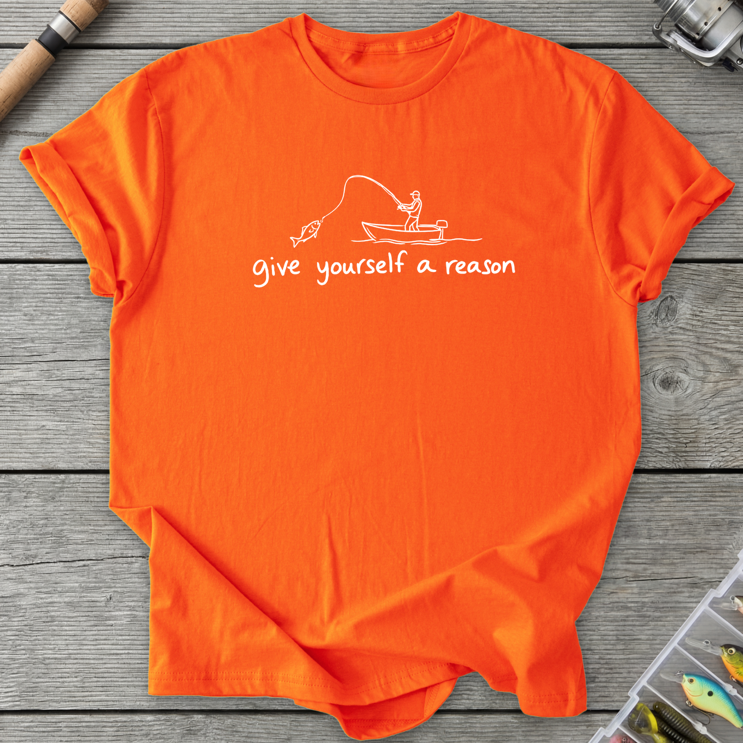 Give Yourself a Reason T-Shirt — Orange | River Giants Club