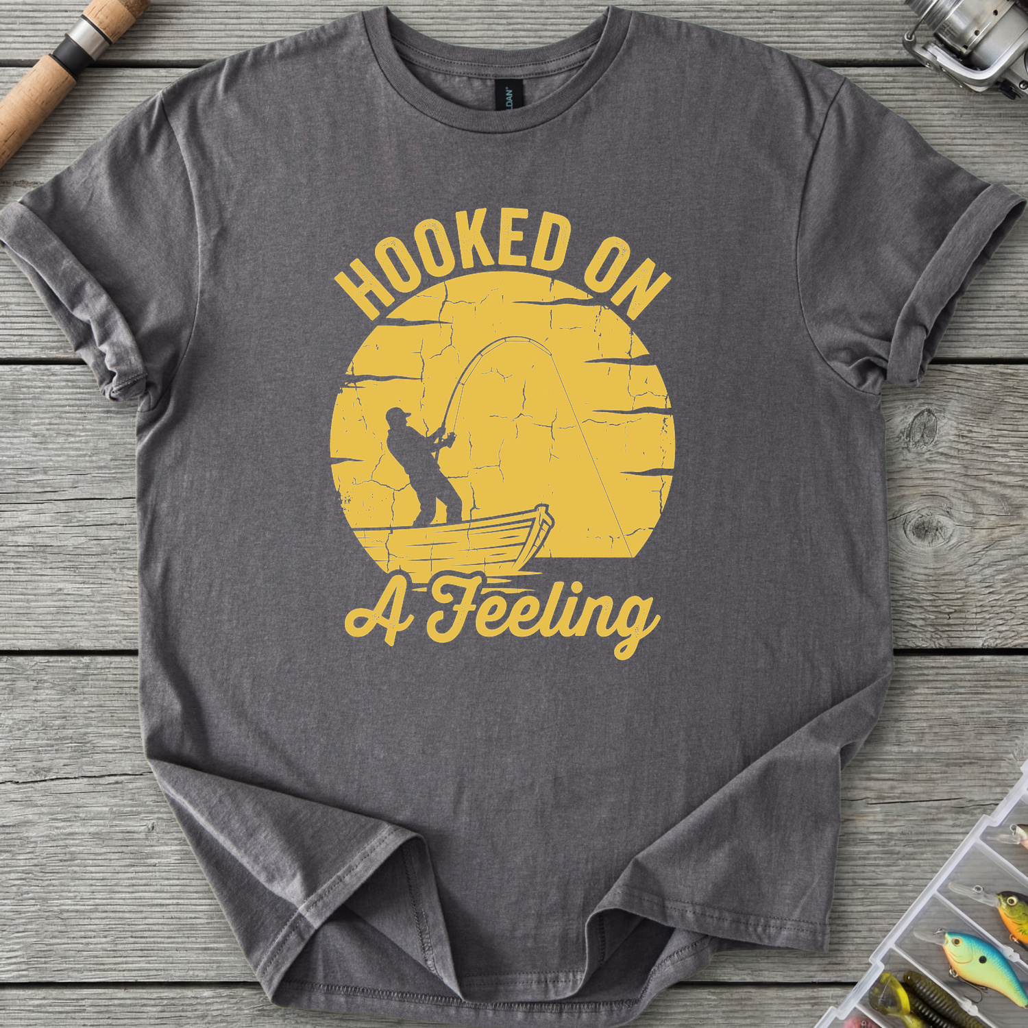 Hooked on a Feeling T-Shirt — Charcoal | River Giants Club
