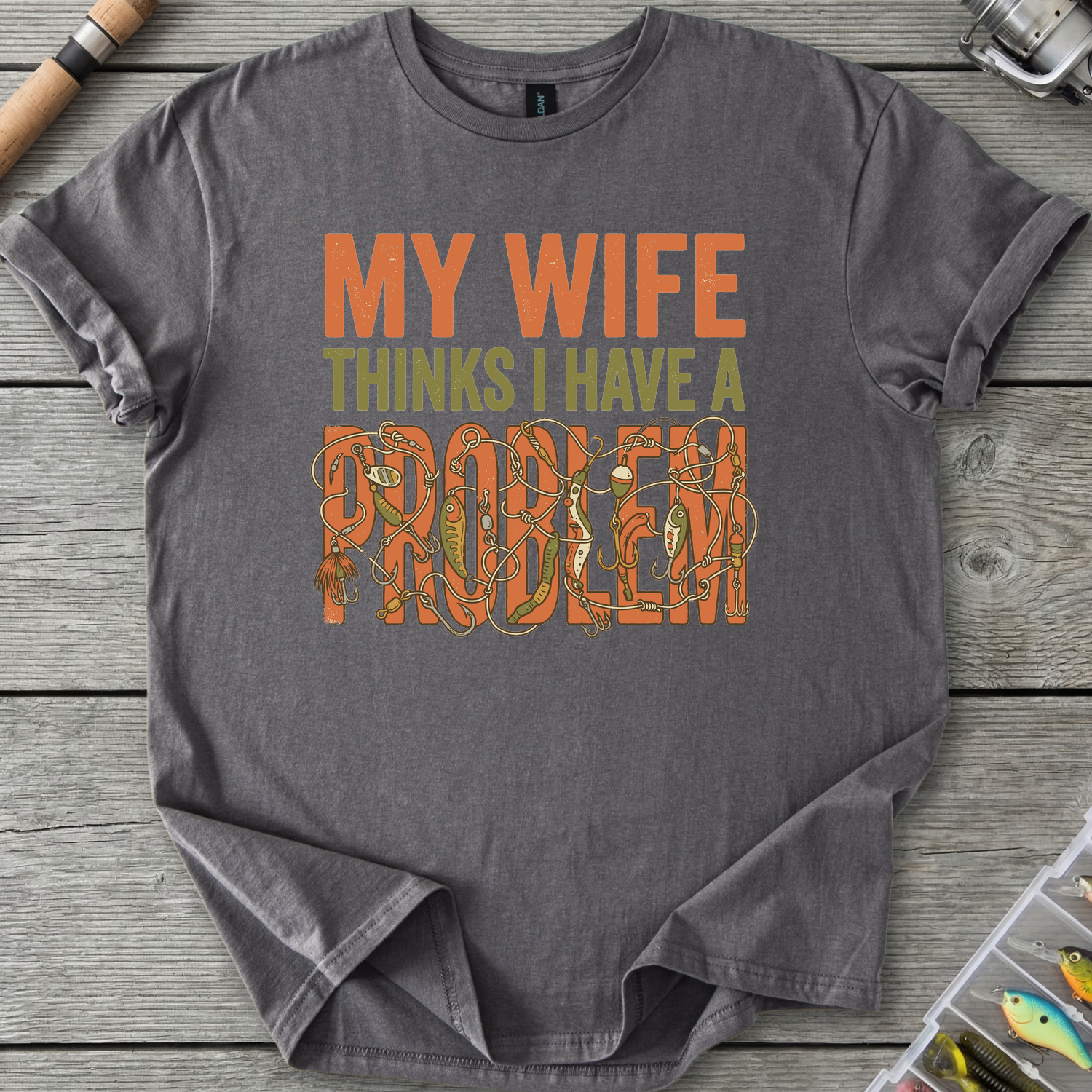 I Have a Problem T-Shirt — Charcoal | River Giants Club