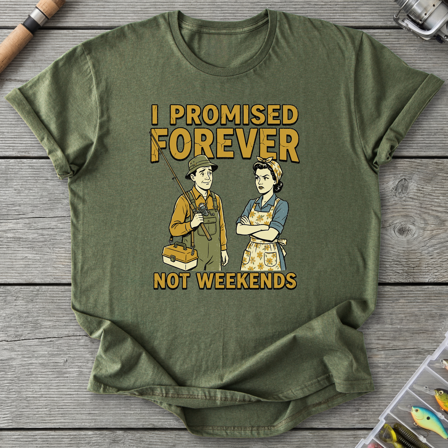 I Promised Forever T-Shirt — Military Green | River Giants Club