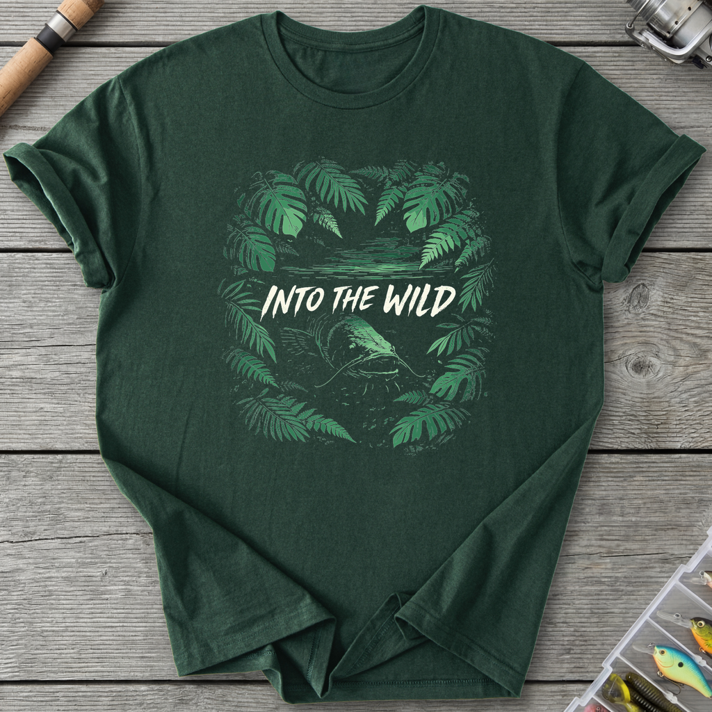 Into The Wild T-Shirt — Forest Green | River Giants Club