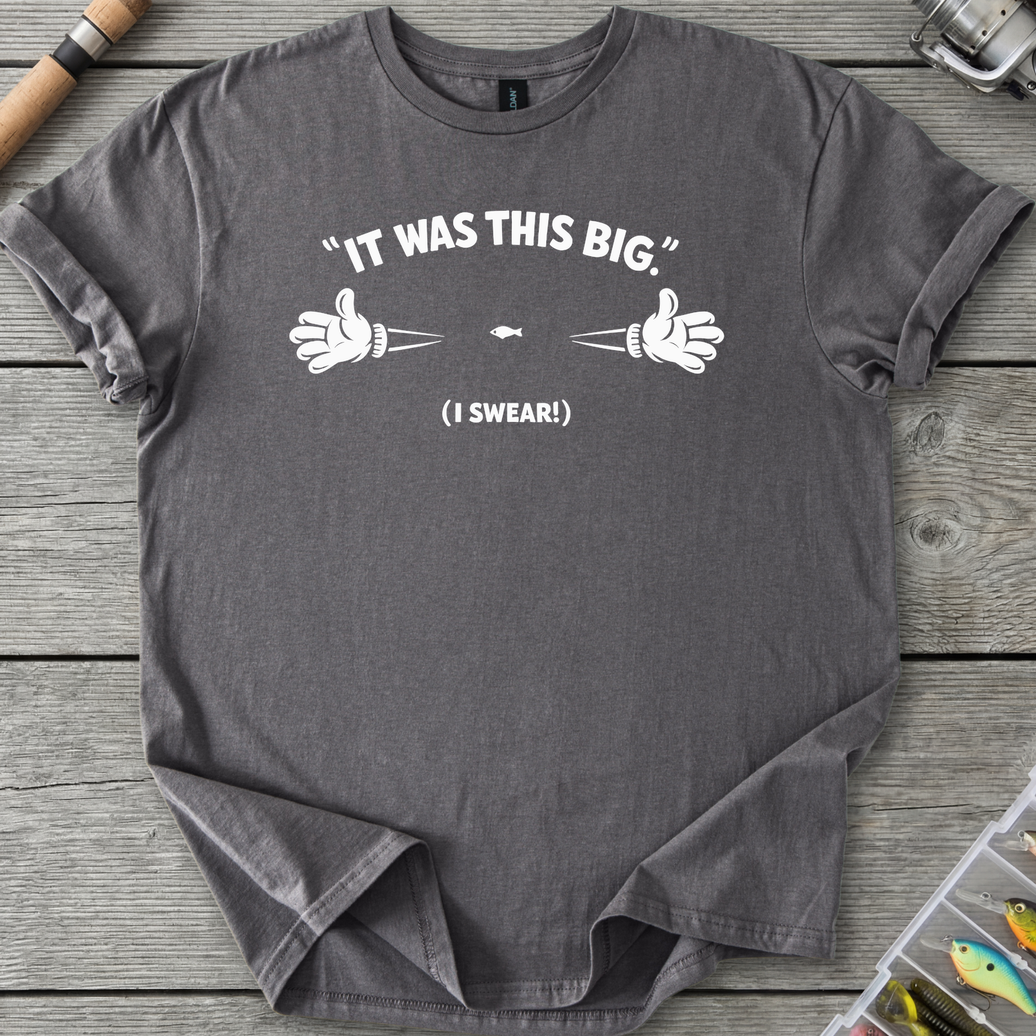 It Was This Big T-Shirt — Charcoal | River Giants Club