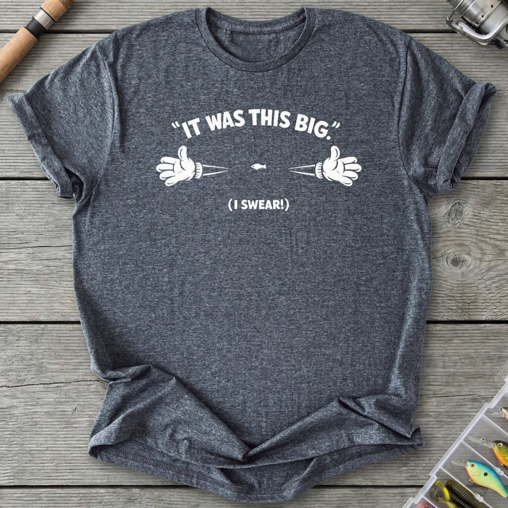 It Was This Big T-Shirt — Dark Heather | River Giants Club