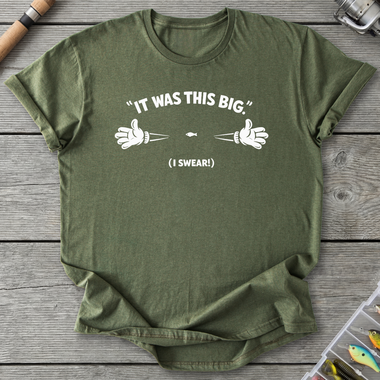 It Was This Big T-Shirt — Military Green | River Giants Club