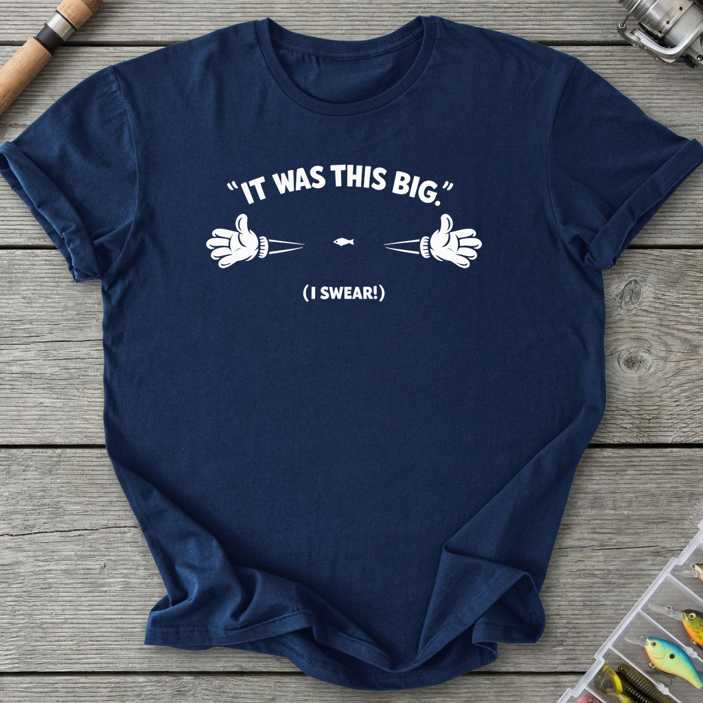 It Was This Big T-Shirt — Navy | River Giants Club