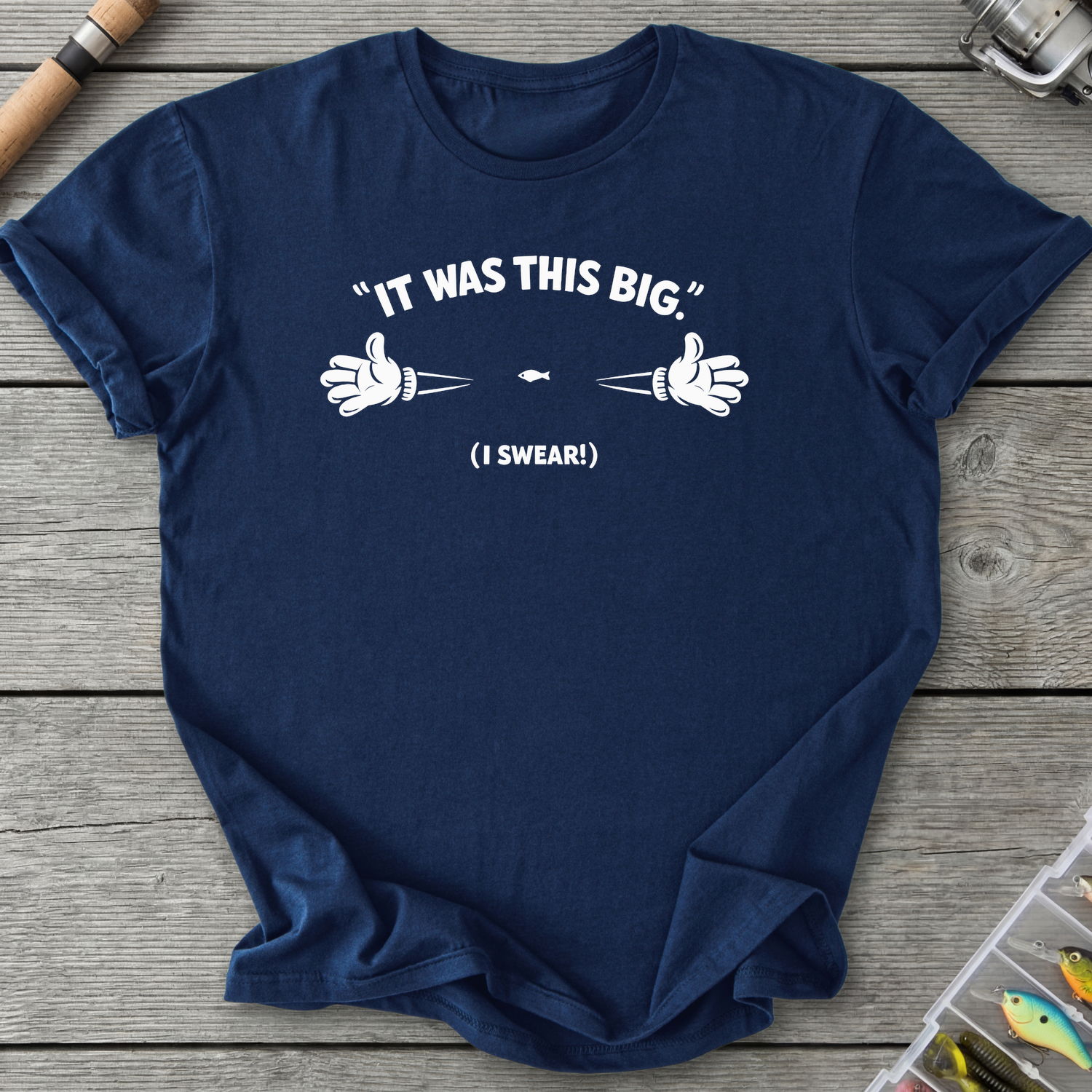 It Was This Big T-Shirt — Navy | River Giants Club