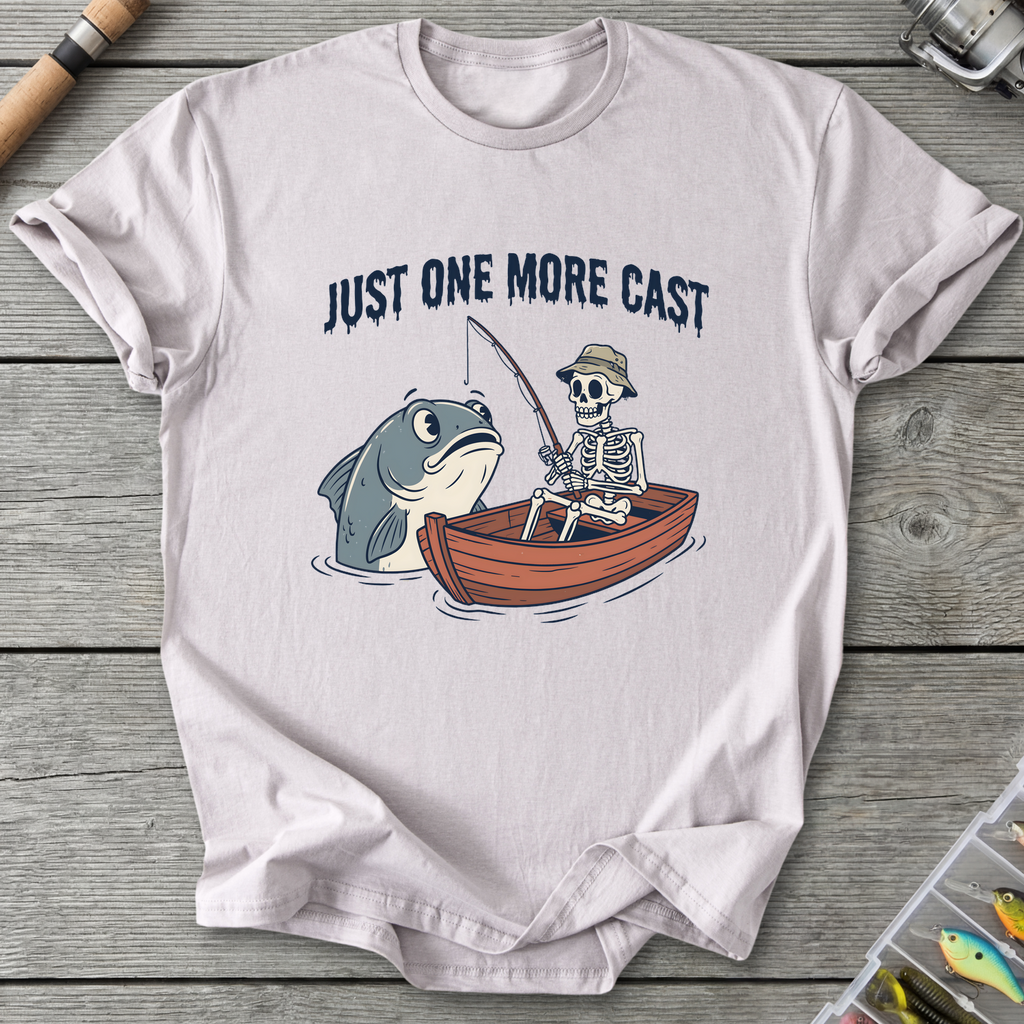 Just One More Cast Angler T-Shirt — Ice Grey | River Giants Club
