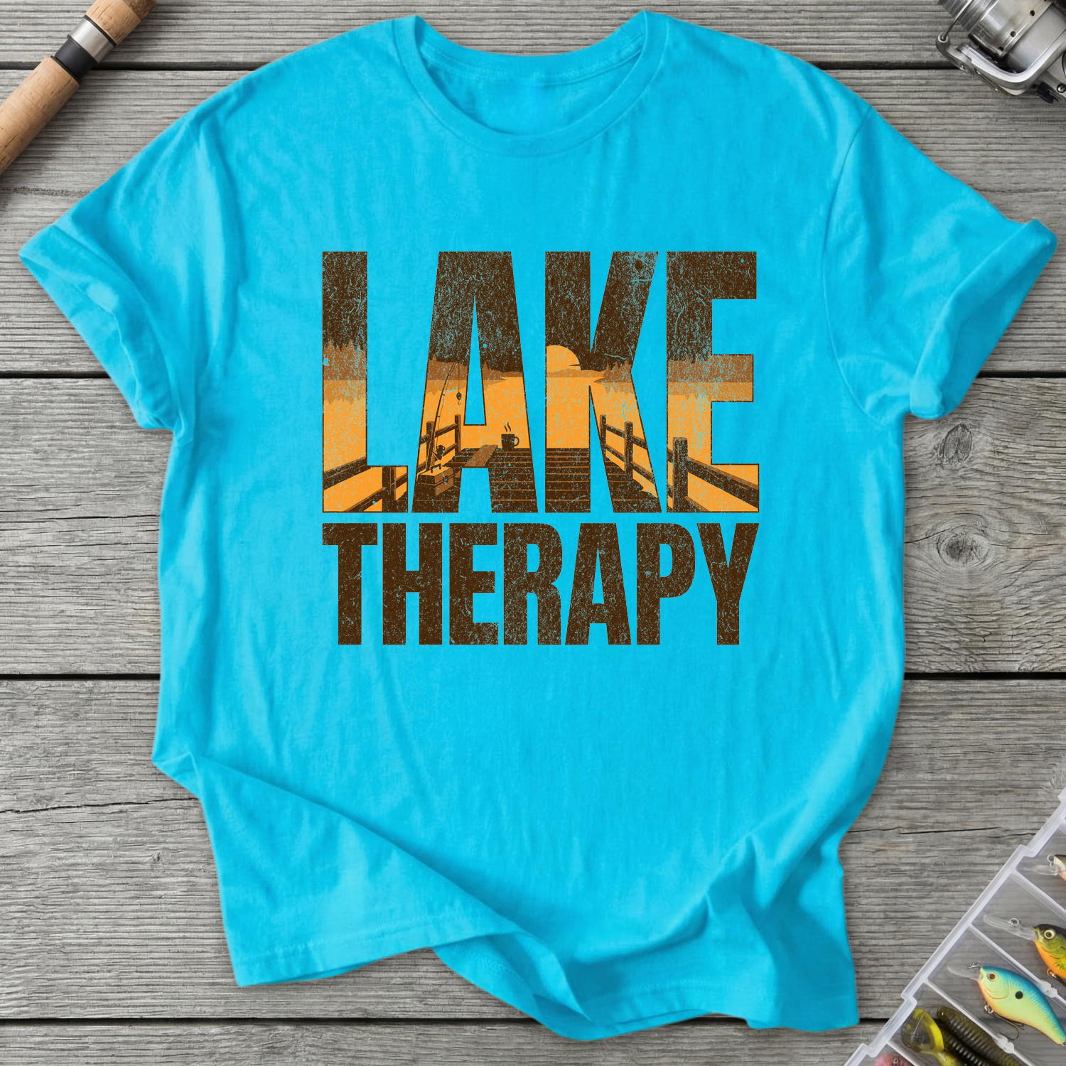 Lake Therapy T‑Shirt — Sky | River Giants Club