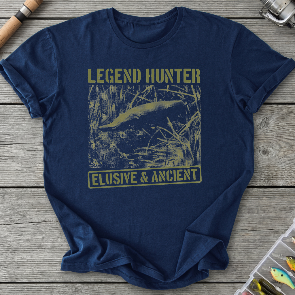 Legend Hunter Fishing T-Shirt — Navy | River Giants Club