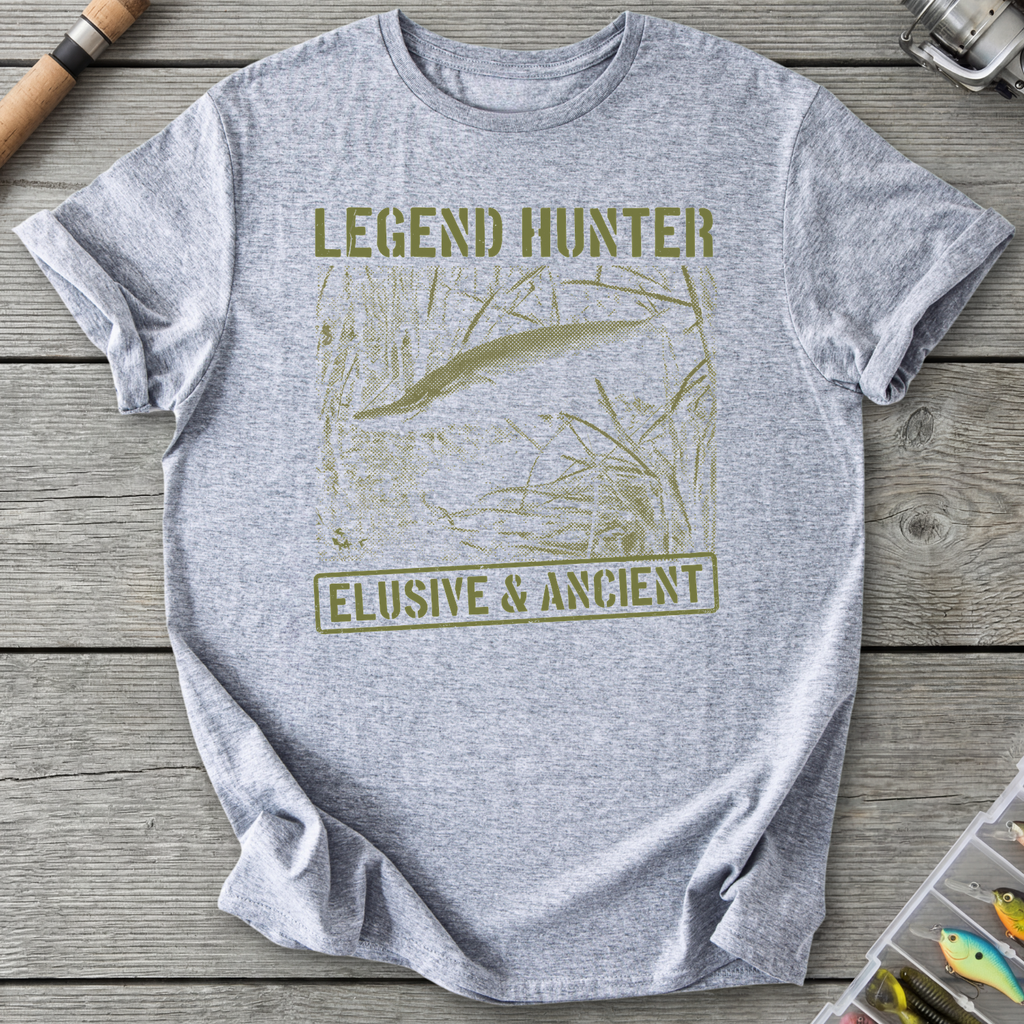 Legend Hunter Fishing T-Shirt — Sport Grey | River Giants Club