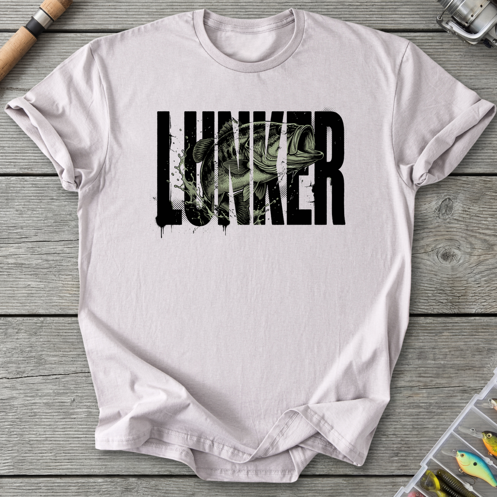 Lunker Fishing T-Shirt — Ice Grey | River Giants Club