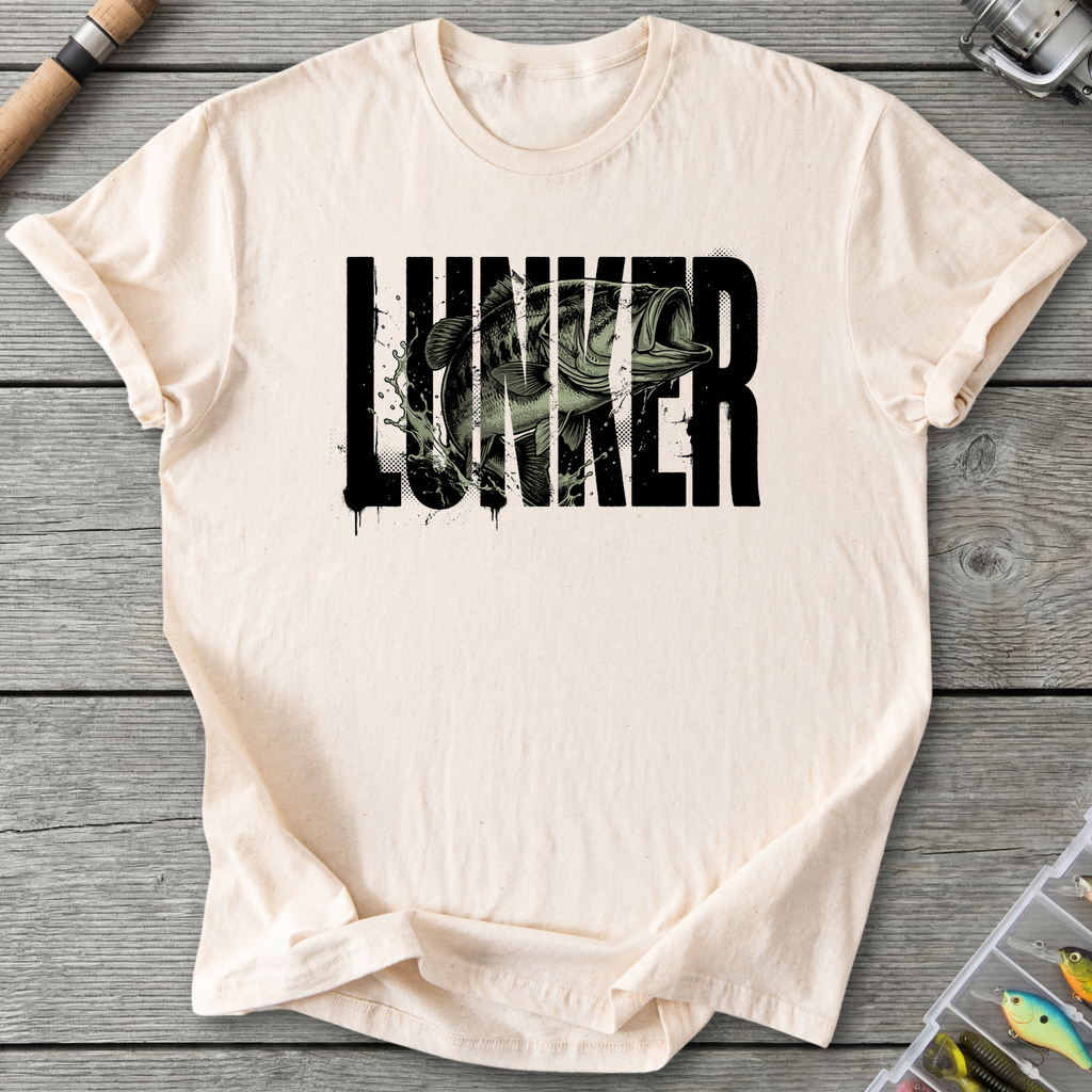 Lunker Fishing T-Shirt — Natural | River Giants Club