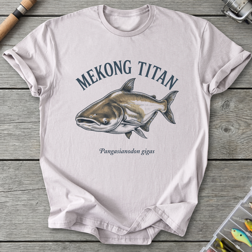 Mekong Catfish T-Shirt — Ice Grey | River Giants Club