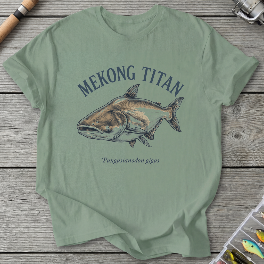 Mekong Catfish T-Shirt — Sage | River Giants Club
