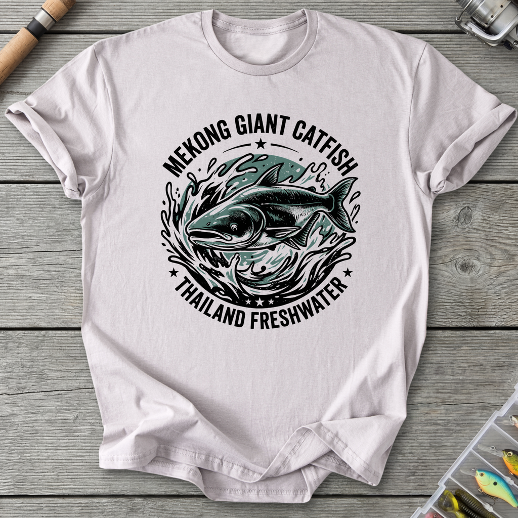 Mekong Giant Catfish T-Shirt — Ice Grey | River Giants Club