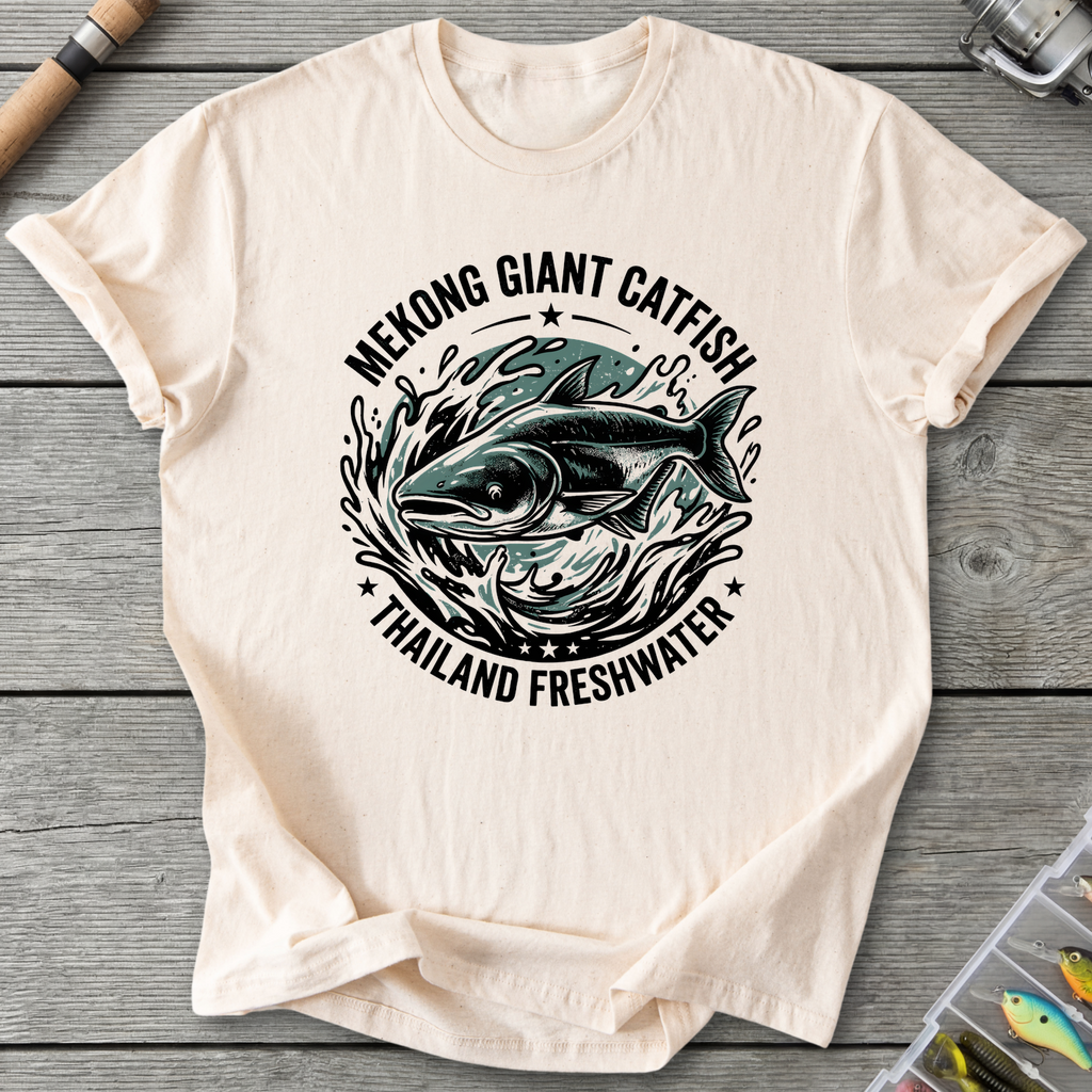 Mekong Giant Catfish T-Shirt — Natural | River Giants Club