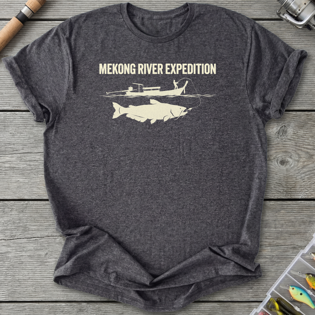 Mekong River Expedition T-Shirt — Dark Heather Grey | River Giants Club