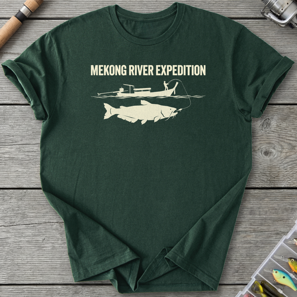 Mekong River Expedition T-Shirt — Forest Green | River Giants Club