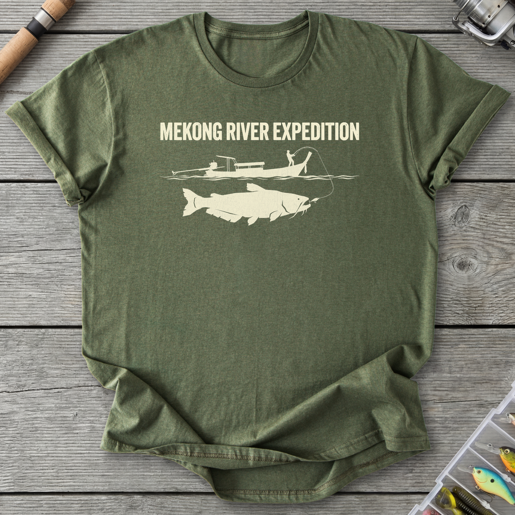 Mekong River Expedition T-Shirt — Military Green | River Giants Club