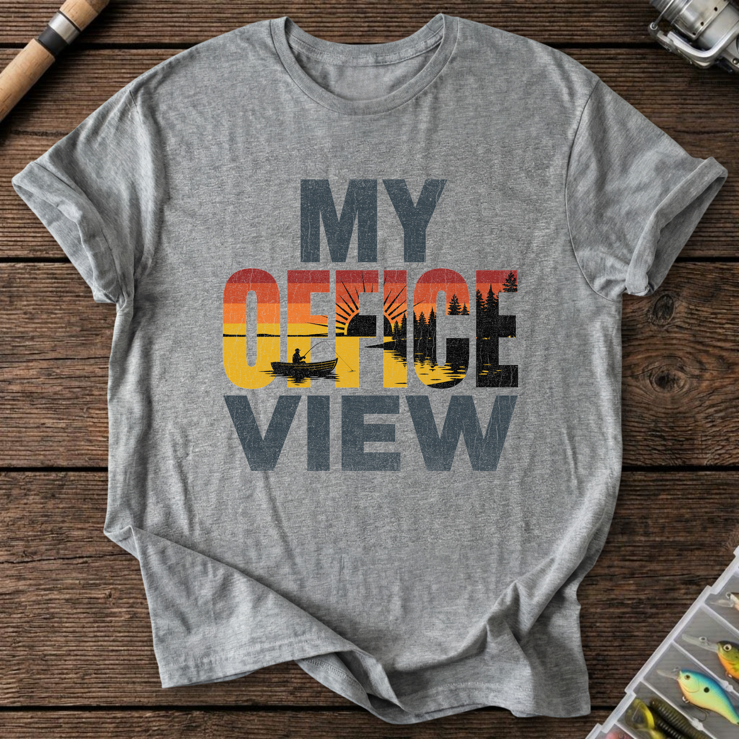 My Office View T-Shirt — Graphite Heather | River Giants Club