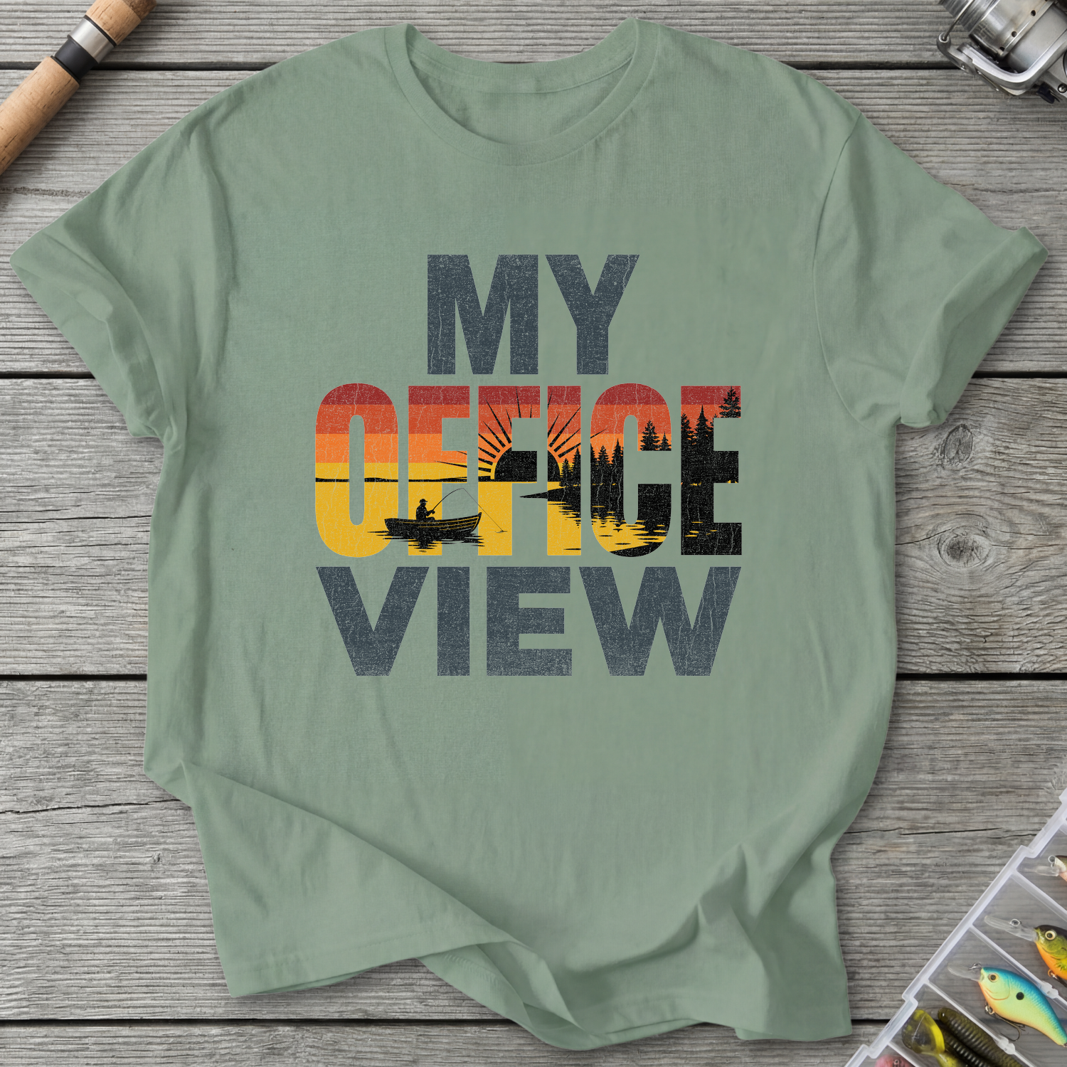 My Office View T-Shirt — Sage | River Giants Club