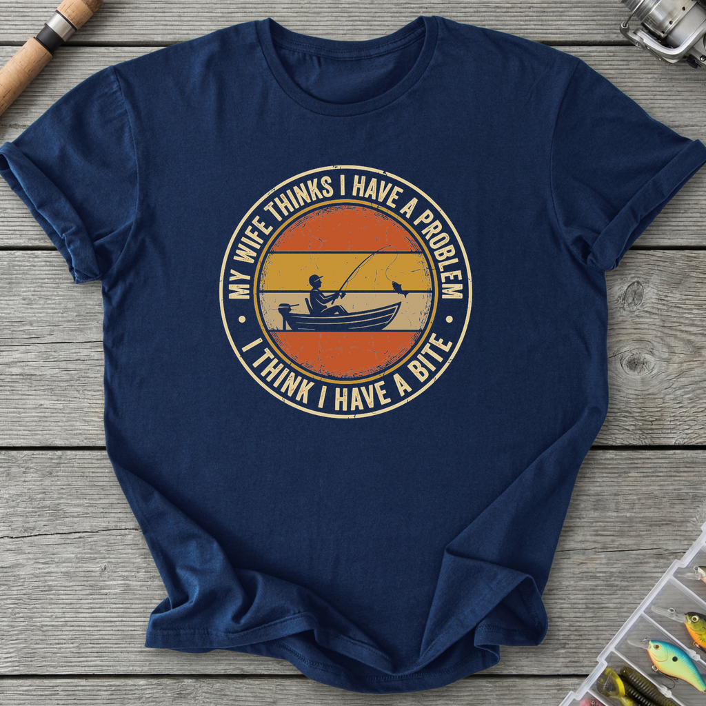 My Wife Thinks I Have a Problem T-Shirt — Navy | River Giants Club