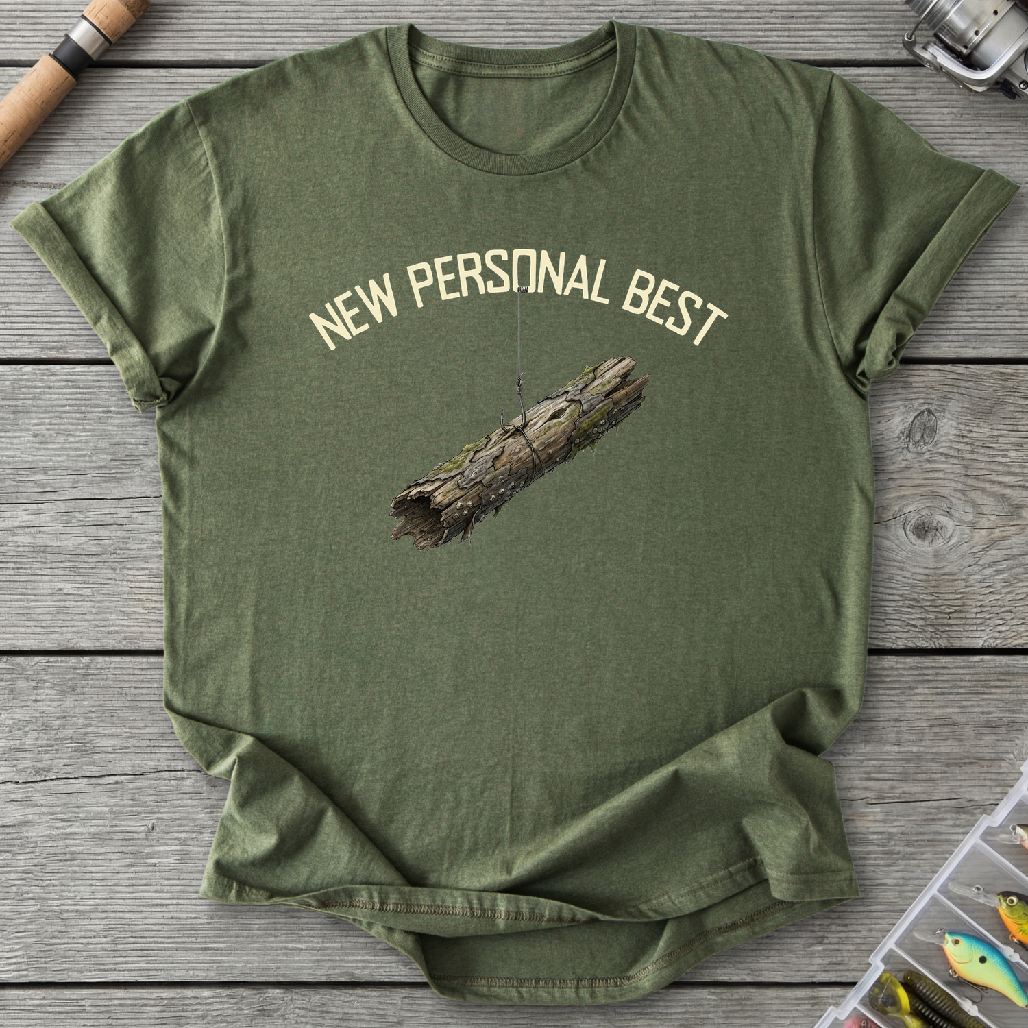 New Personal Best T-Shirt — Military Green | River Giants Club