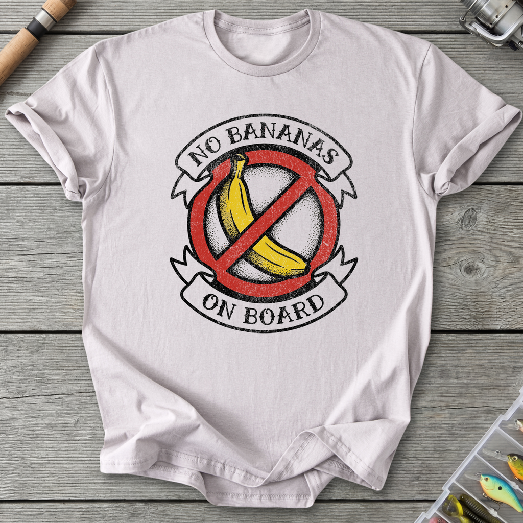 No Bananas Onboard T-Shirt — Ice Grey | River Giants Club
