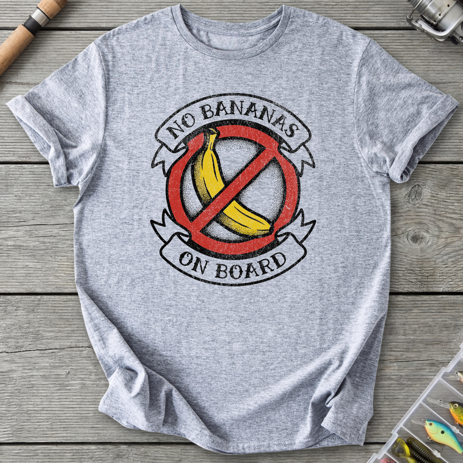 No Bananas Onboard T-Shirt — Sport Grey | River Giants Club