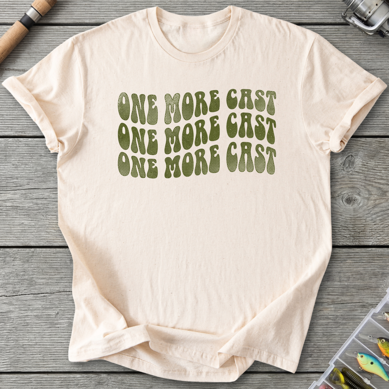 One More Cast T-Shirt — Natural | River Giants Club