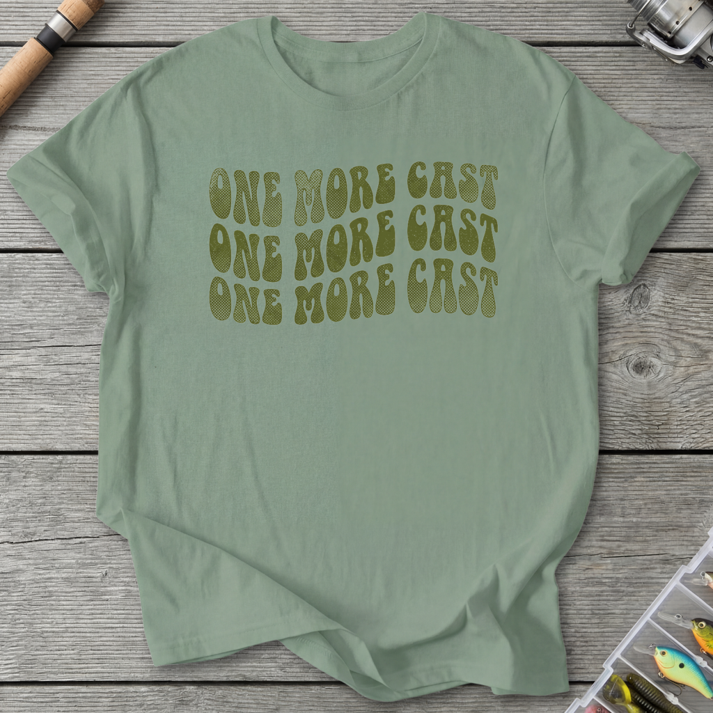 One More Cast T-Shirt — Sage | River Giants Club