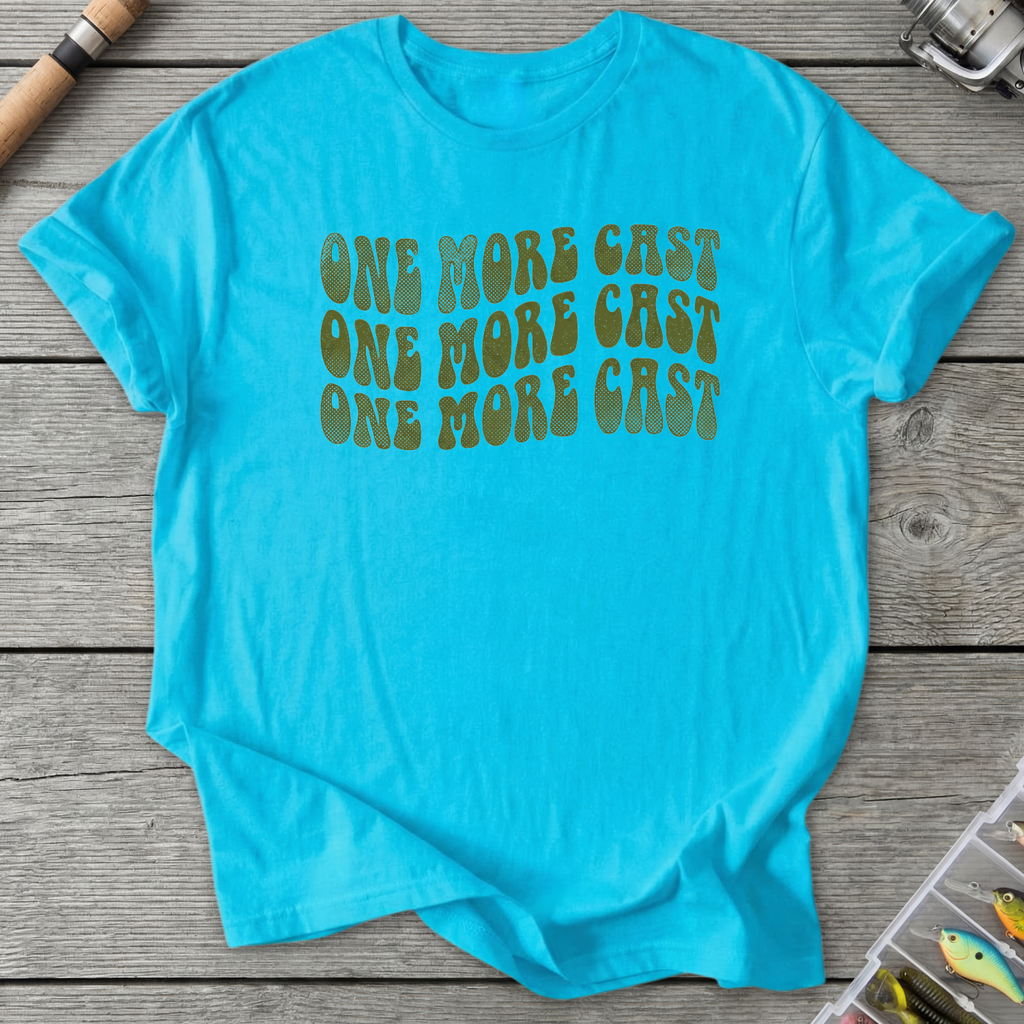 One More Cast T-Shirt — Sky | River Giants Club