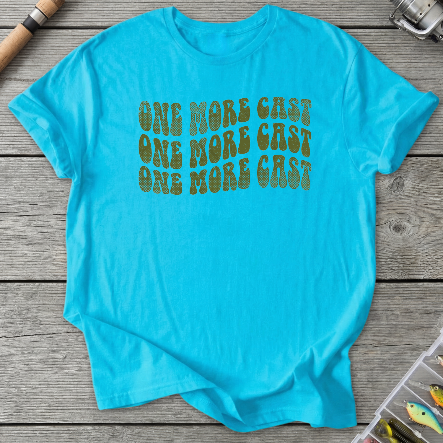 One More Cast T-Shirt — Sky | River Giants Club