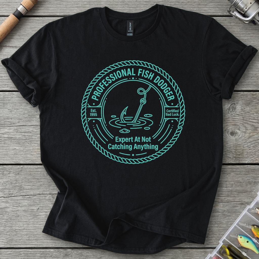 Professional Fish Dodger T-Shirt — Black | River Giants Club