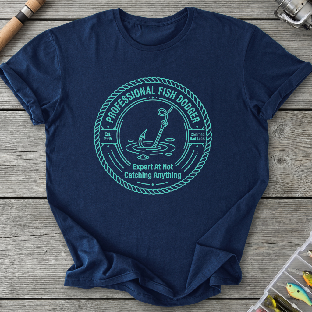 Professional Fish Dodger T-Shirt — Navy | River Giants Club