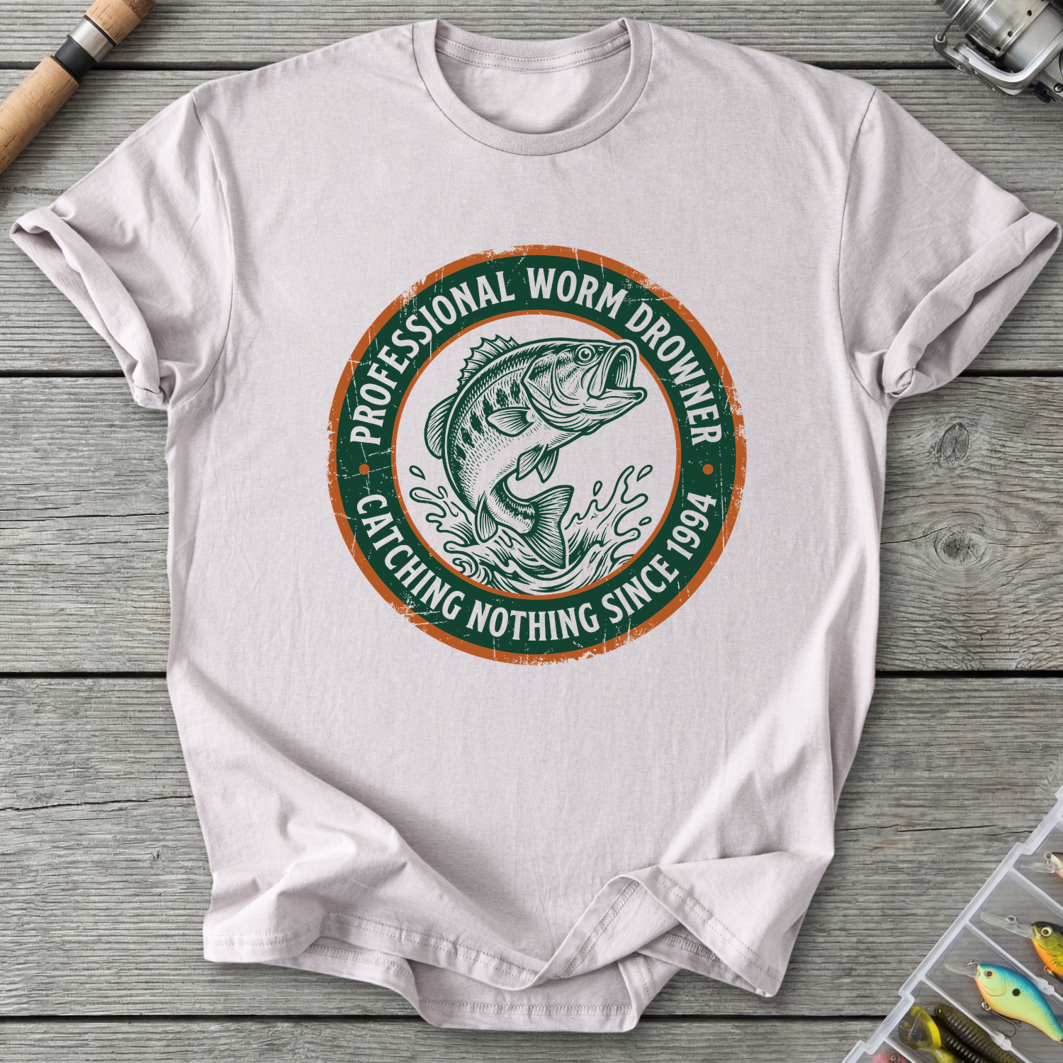 Professional Worm Drowner T-Shirt — Ice Grey | River Giants Club