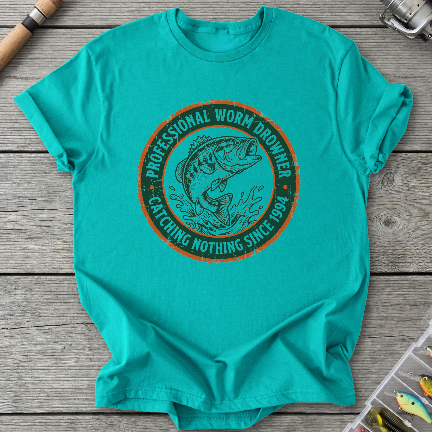 Professional Worm Drowner T-Shirt — Jade Dome | River Giants Club