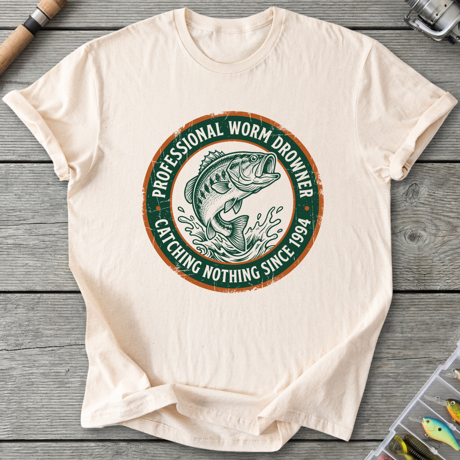 Professional Worm Drowner T-Shirt — Natural | River Giants Club