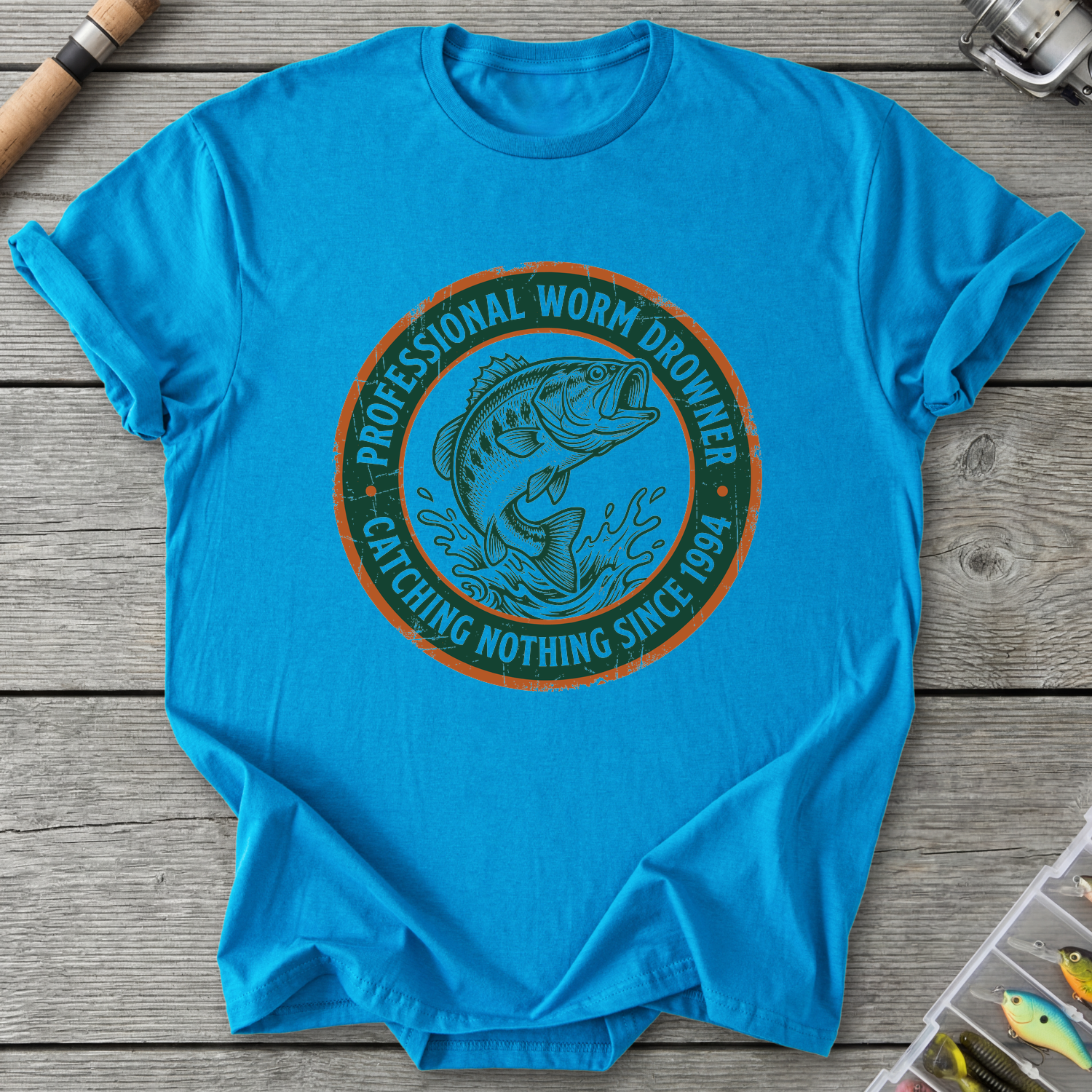 Professional Worm Drowner T-Shirt — Sapphire | River Giants Club