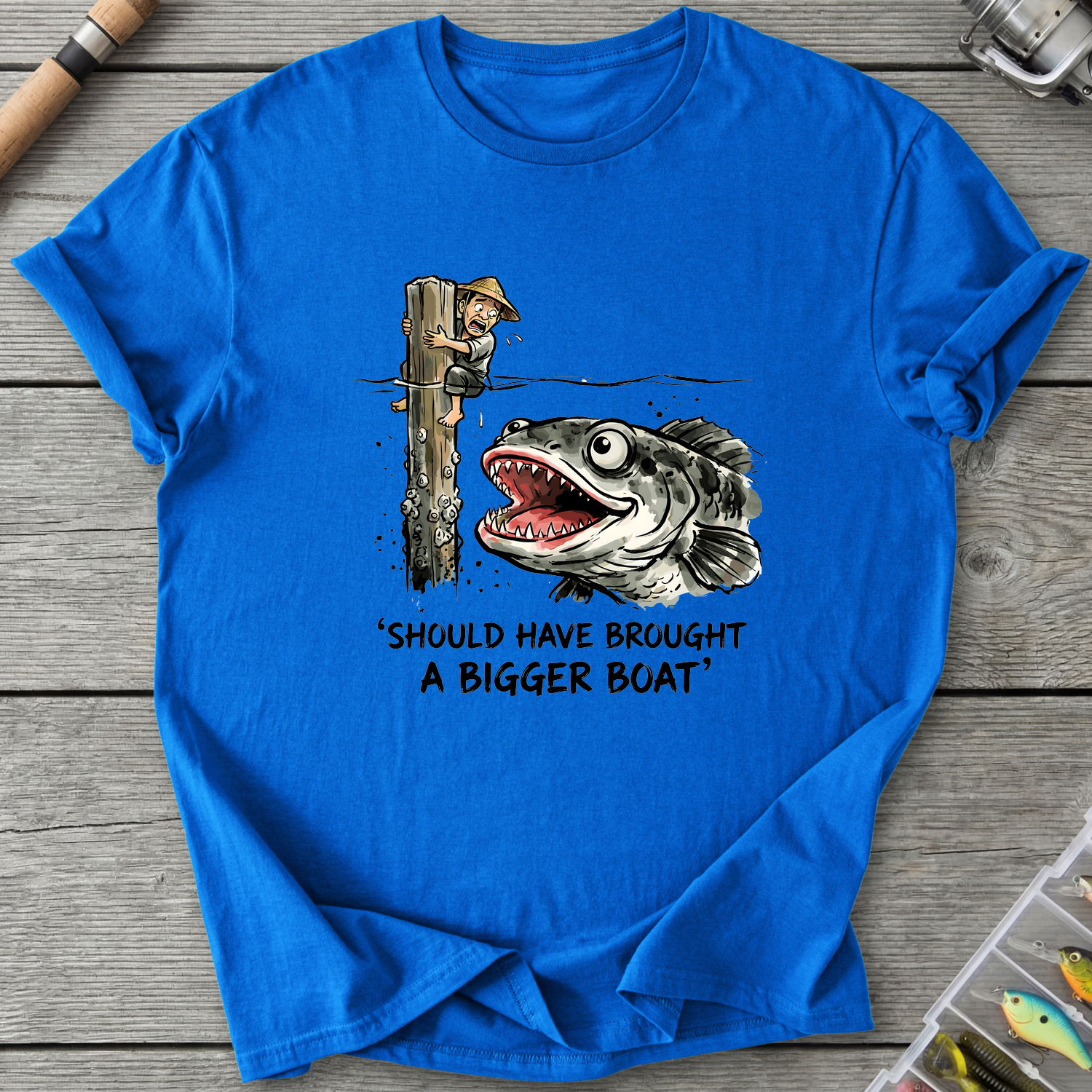Should Have Brought a Bigger Boat T-Shirt — Royal | River Giants Club