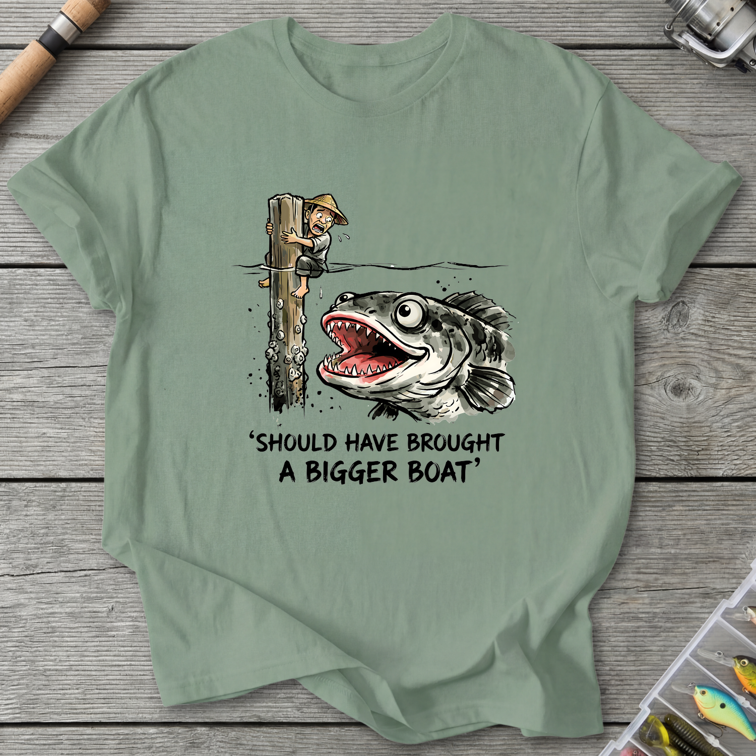 Should Have Brought a Bigger Boat T-Shirt — Sage | River Giants Club