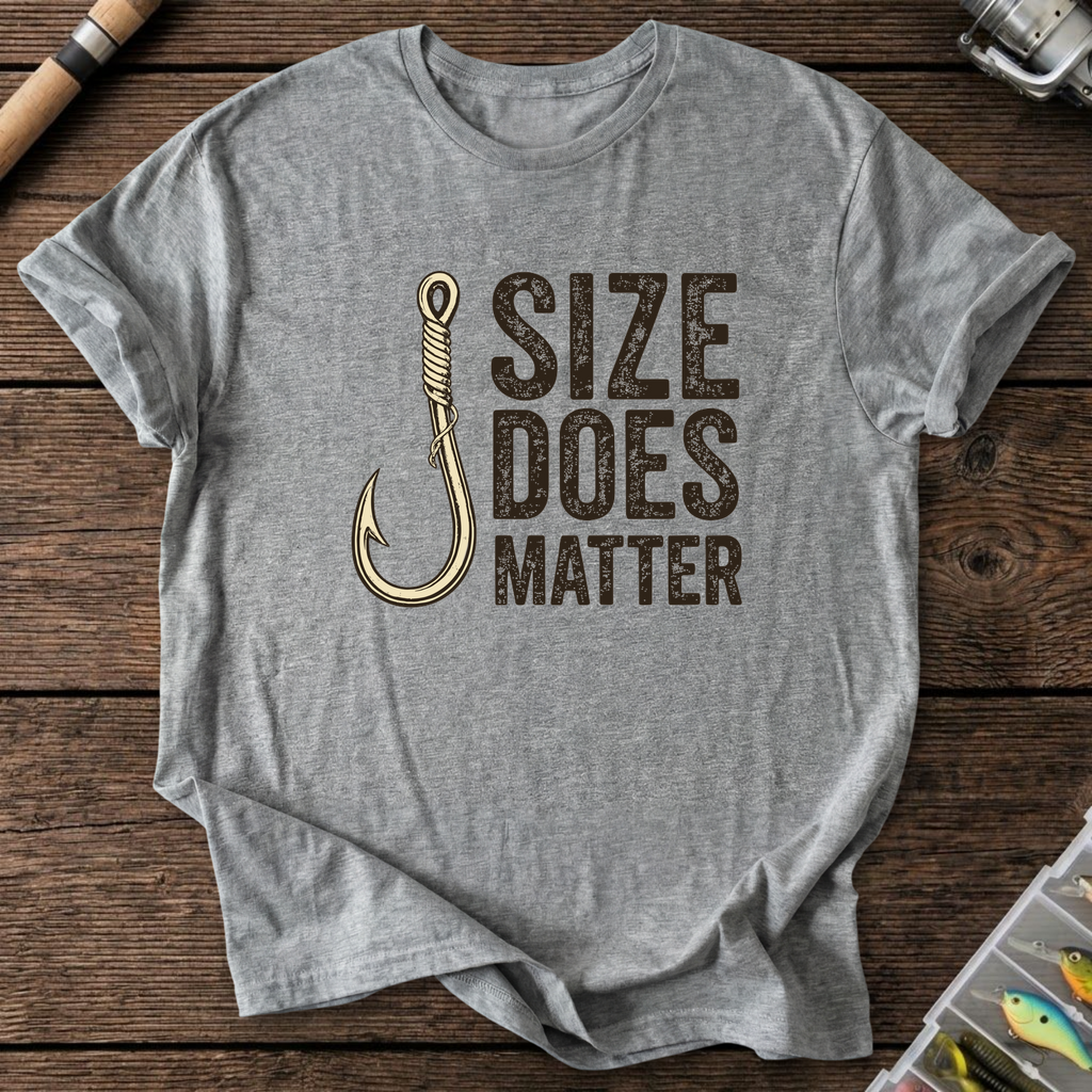 Size Does Matter T-Shirt — Graphite Heather | River Giants Club