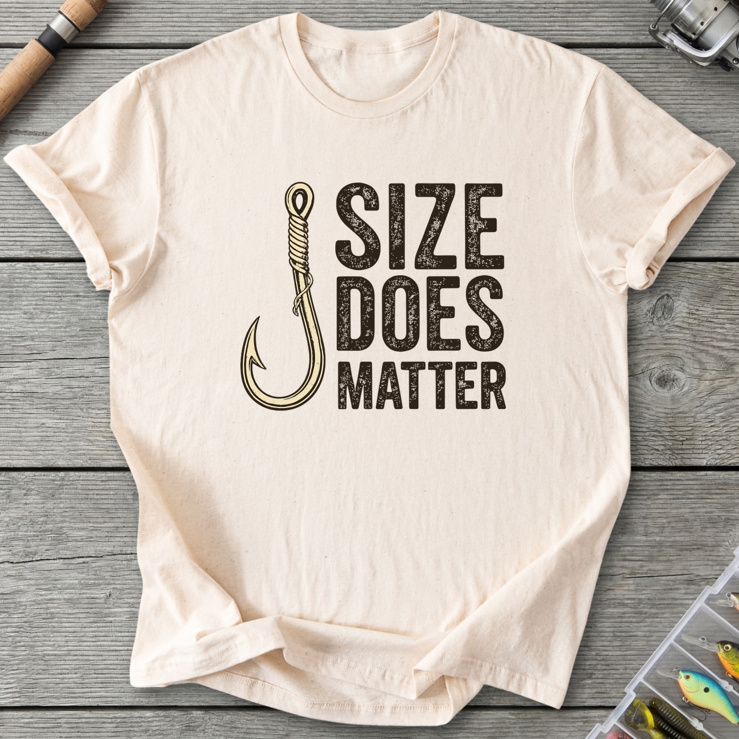 Size Does Matter T-Shirt — Natural | River Giants Club