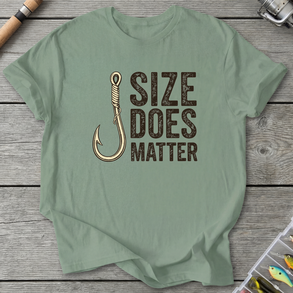 Size Does Matter T-Shirt — Sage | River Giants Club