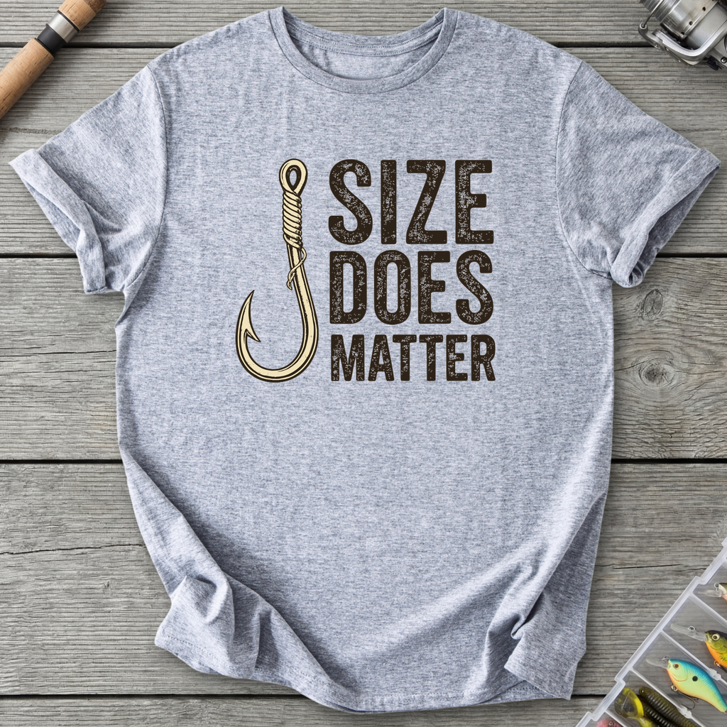 Size Does Matter T-Shirt — Sport Grey | River Giants Club