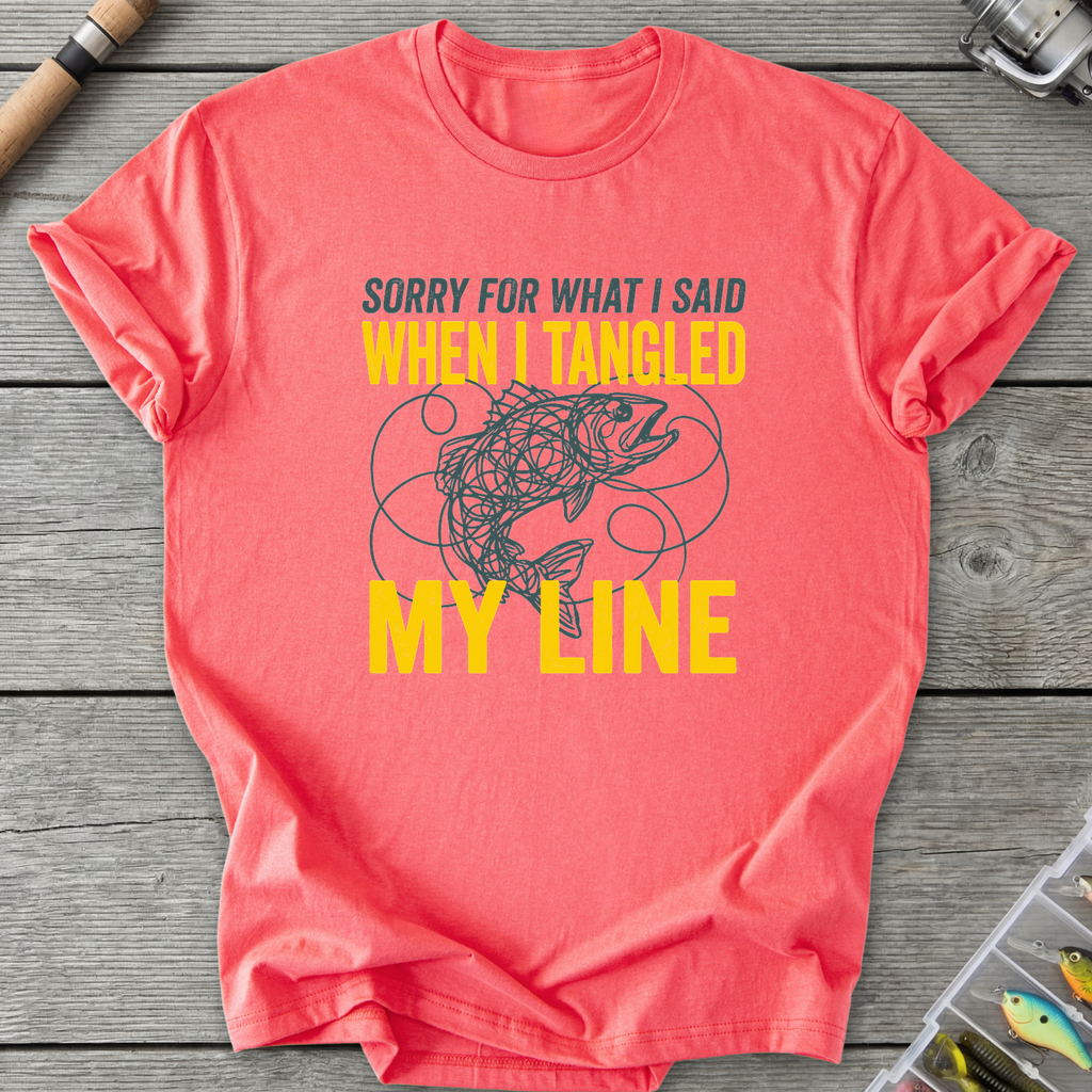 Sorry For What I Said T-Shirt — Coral Silk | River Giants Club