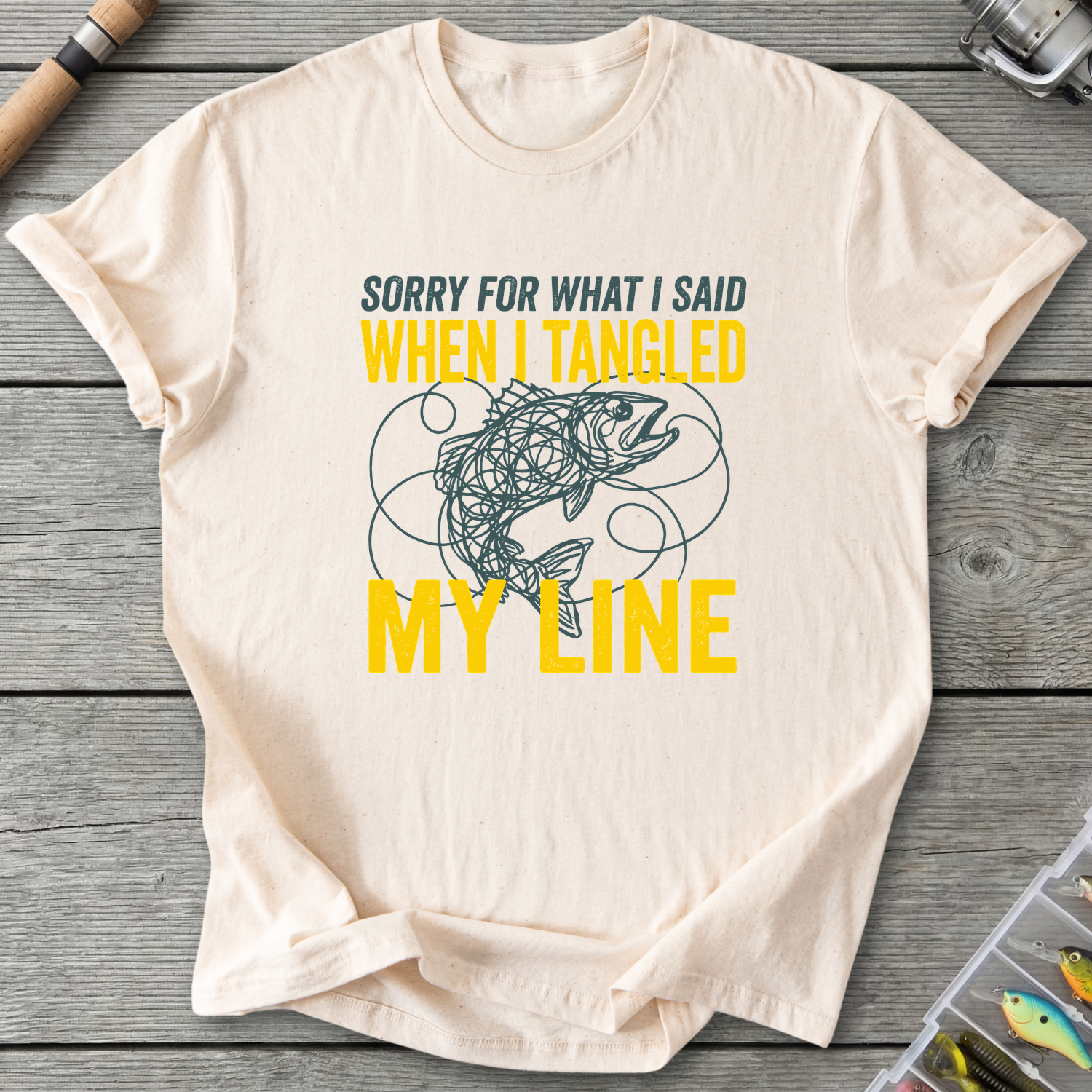 Sorry For What I Said T-Shirt — Natural | River Giants Club