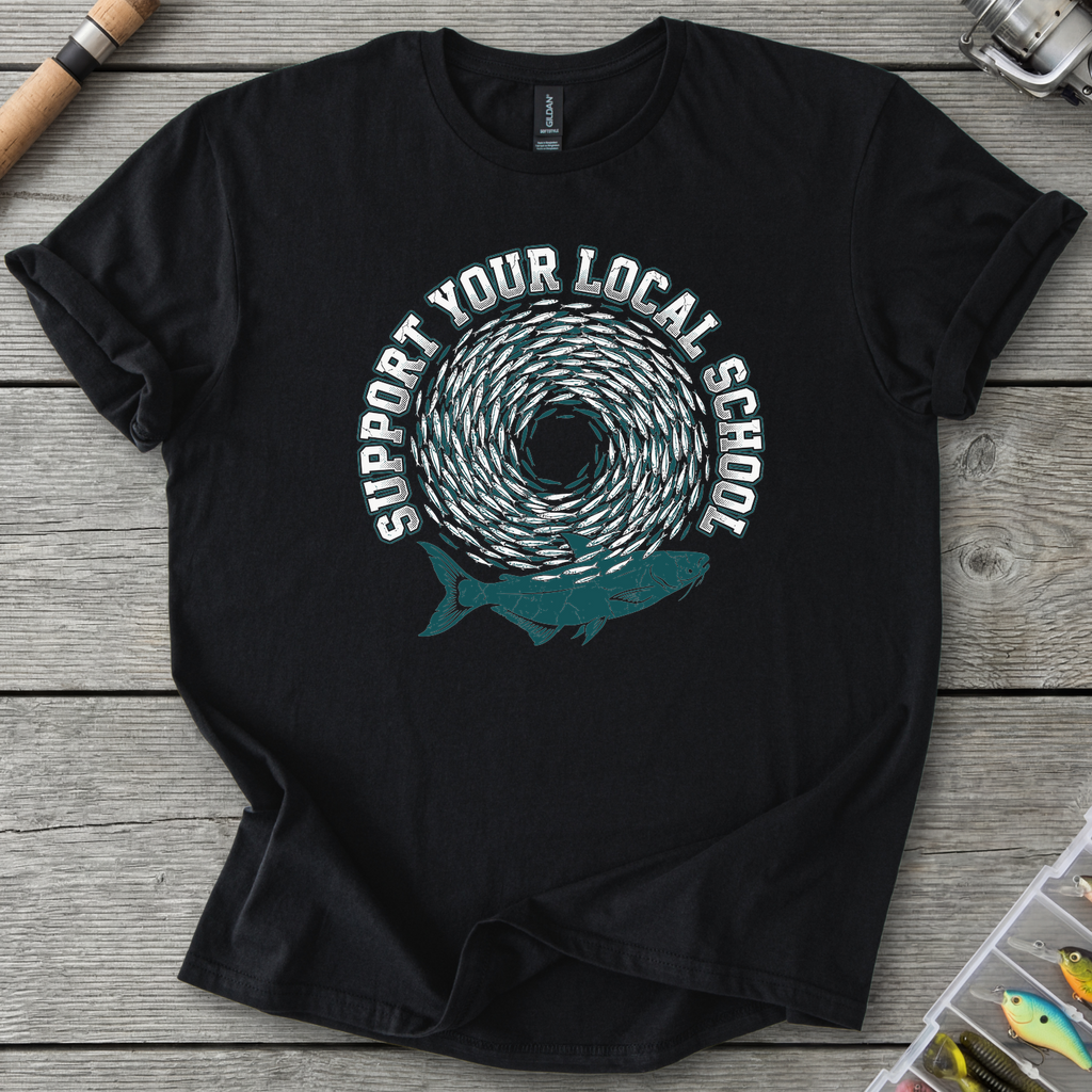 Support Your Local School T-Shirt — Black | River Giants Club